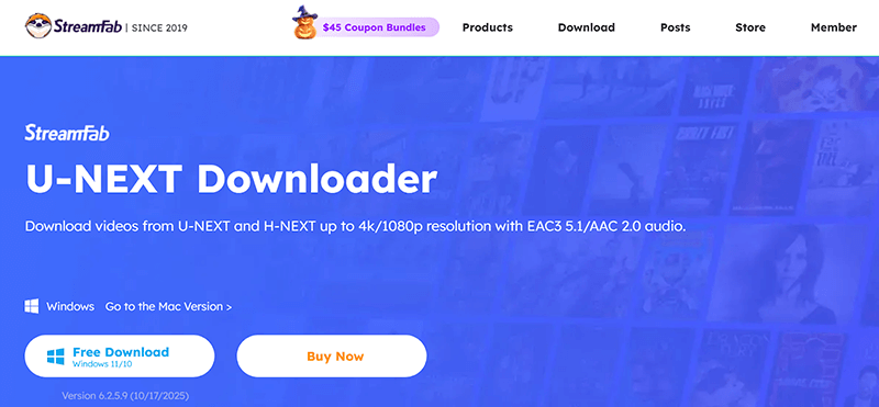 streamfab u-next downloader