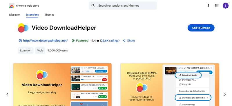 video downloadhelper