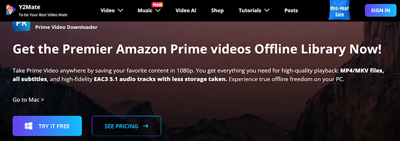 y2mate amazon prime video downloader