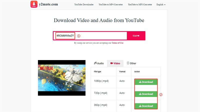 y2mate télécharger vidéo